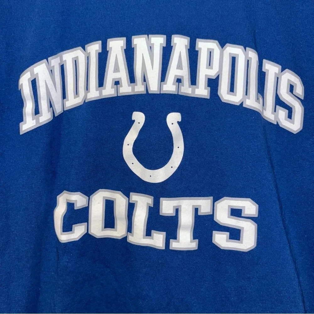 Indianapolis Colts Blue Majestic Shirt M Majestic tag NFL Indiana Football